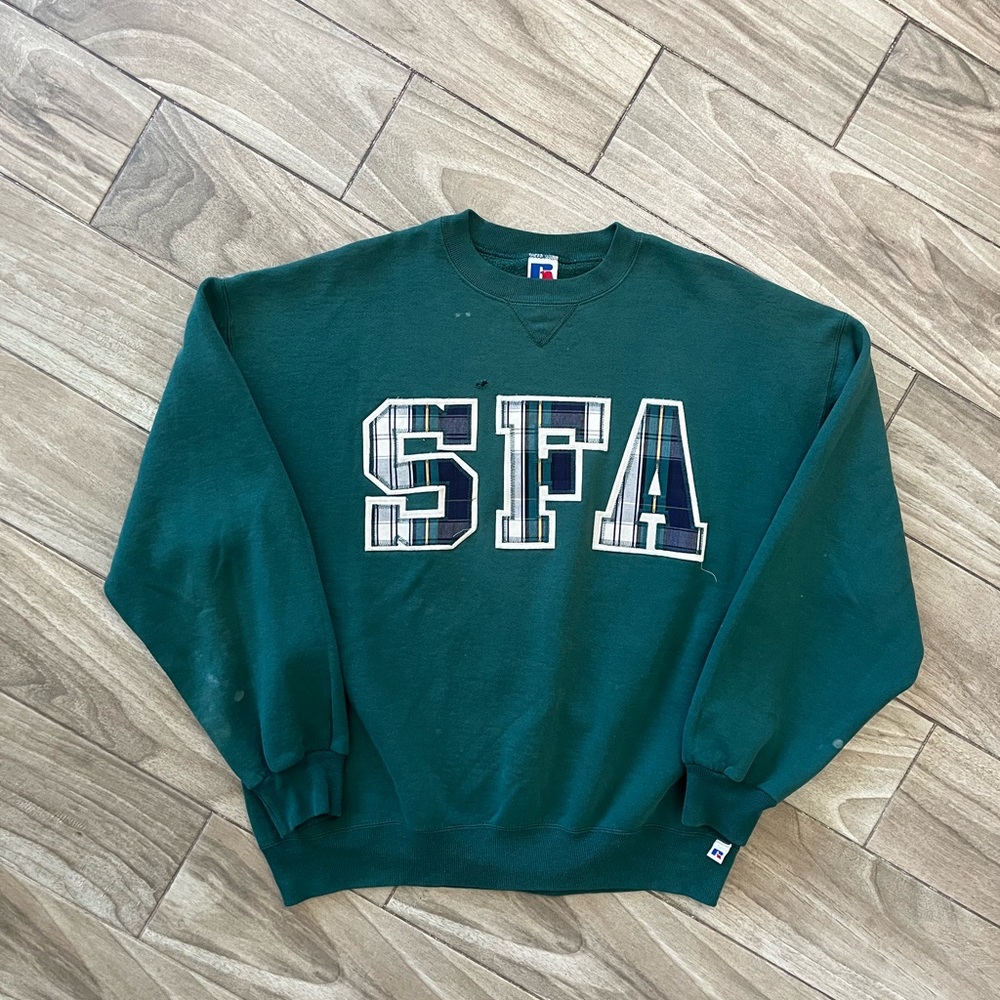 Russell Athletic Dark Green Crewneck Sweater